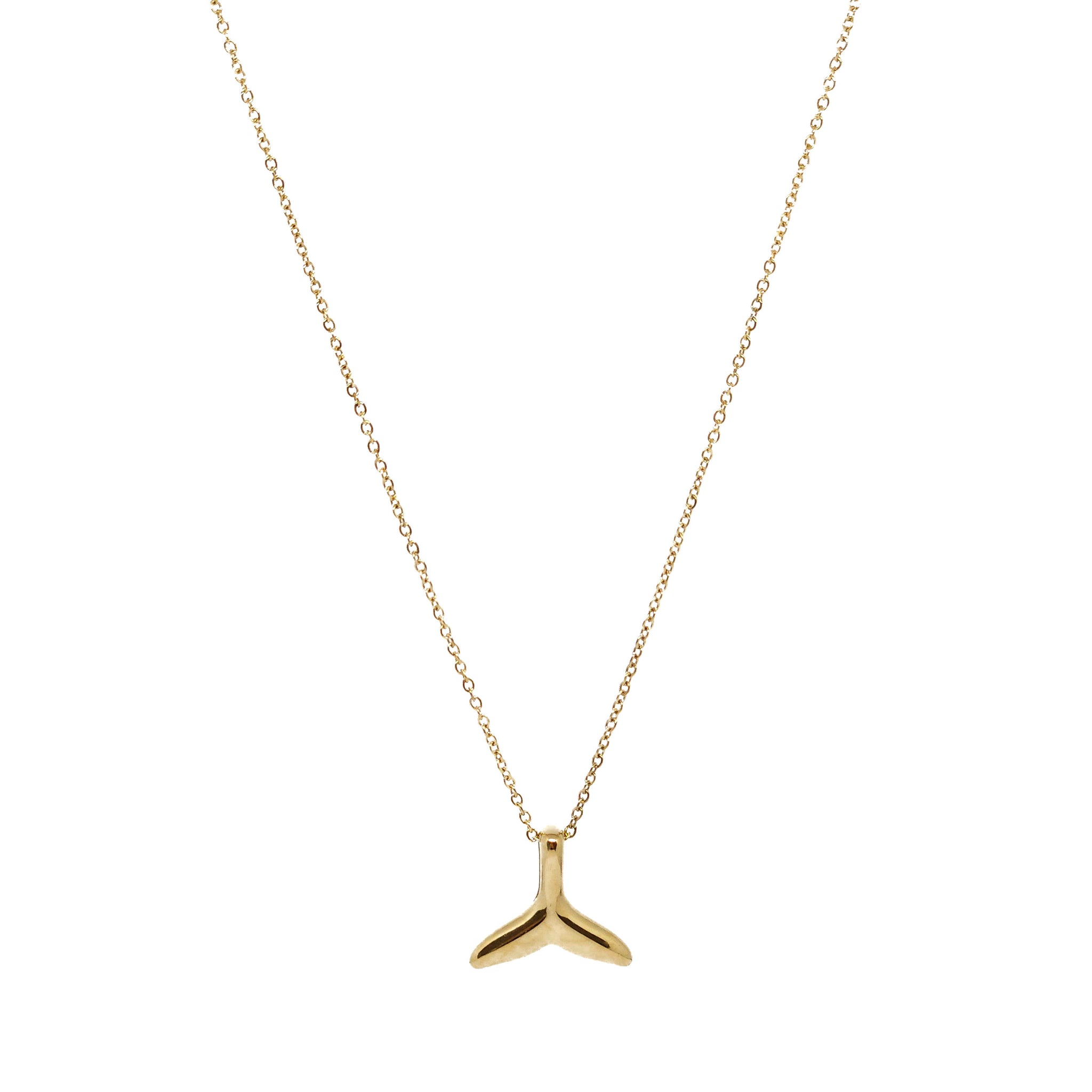 ESBL 8190: All IPG Dolphin Tail Necklace (45cm+5cm Ch)