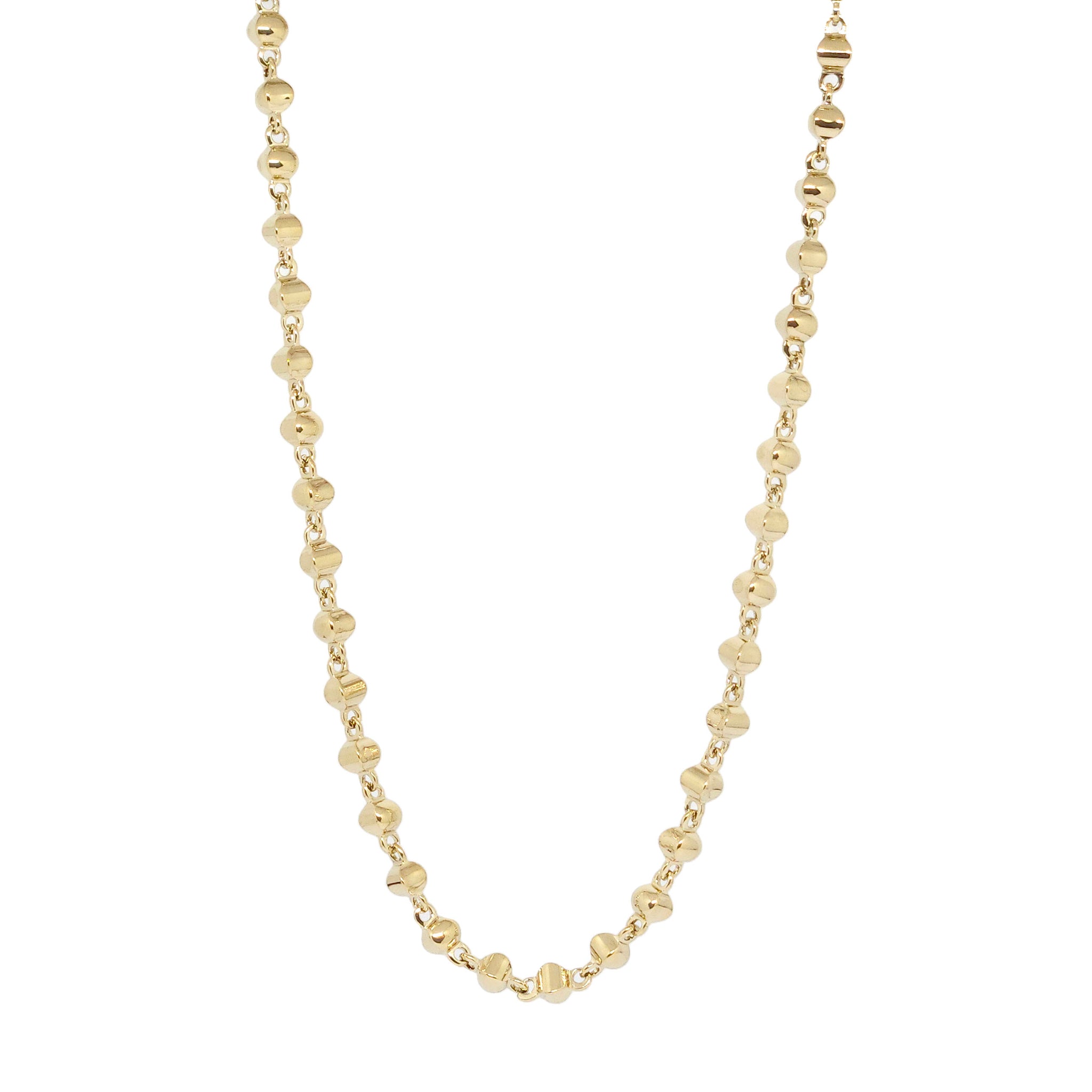 ESBL 8268: 19.5" Gold-Plated Solid Multi-Dot Necklace (45+5cm)