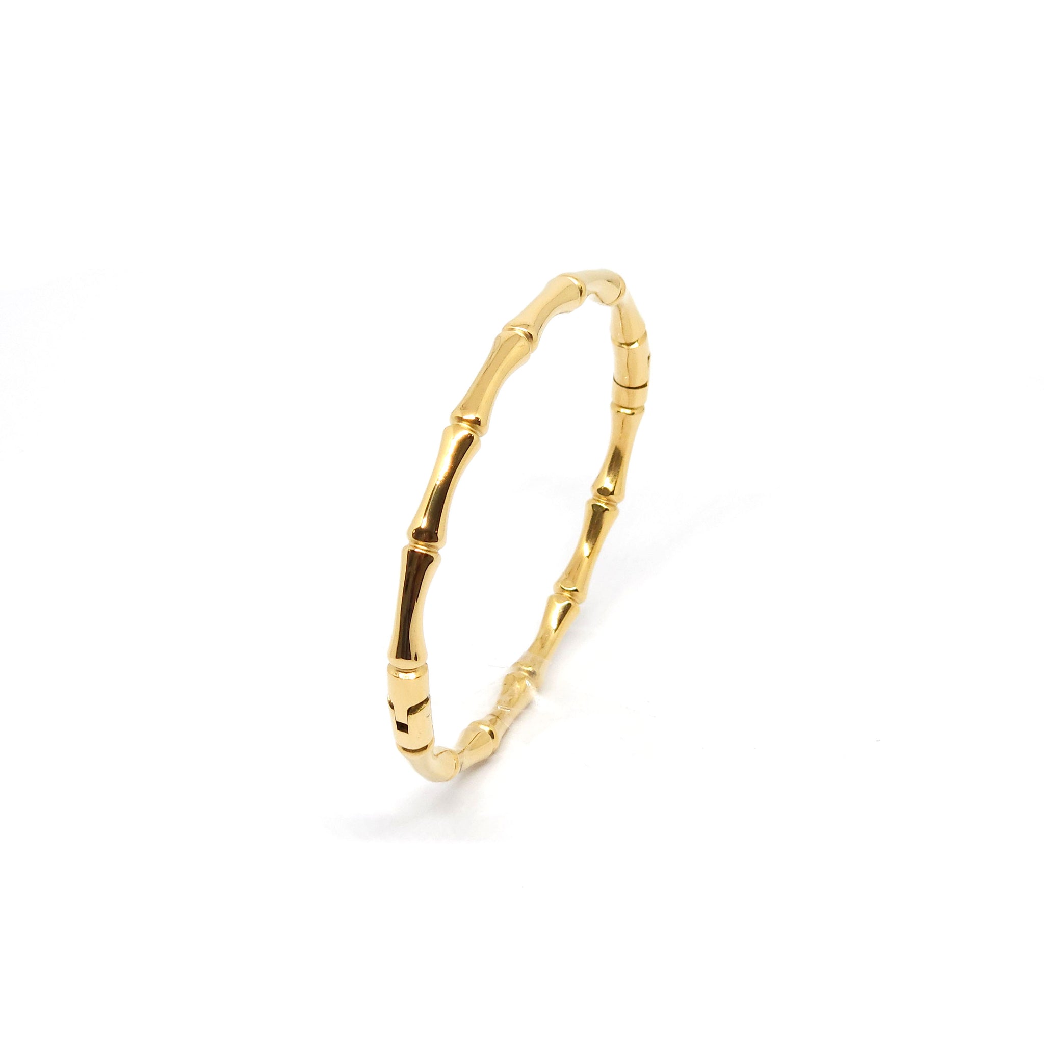 ESBG 8351: Gold-Plated Connecting Bone Hard Bangle