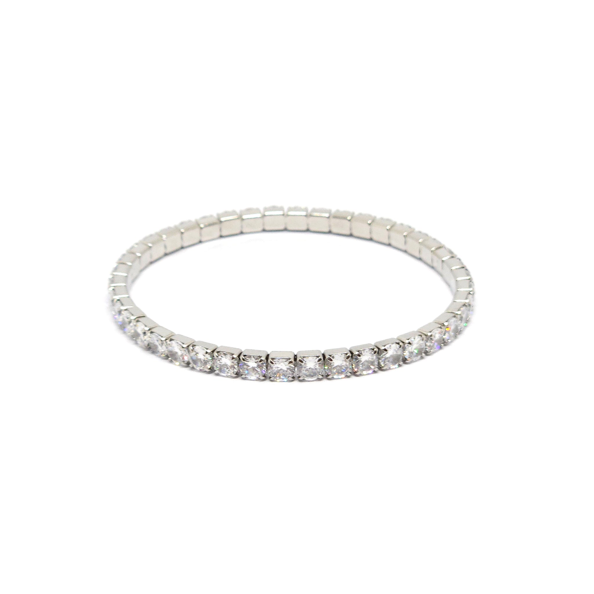 ESBL 8352: Adjustable 42-Cz Eternity Bracelet