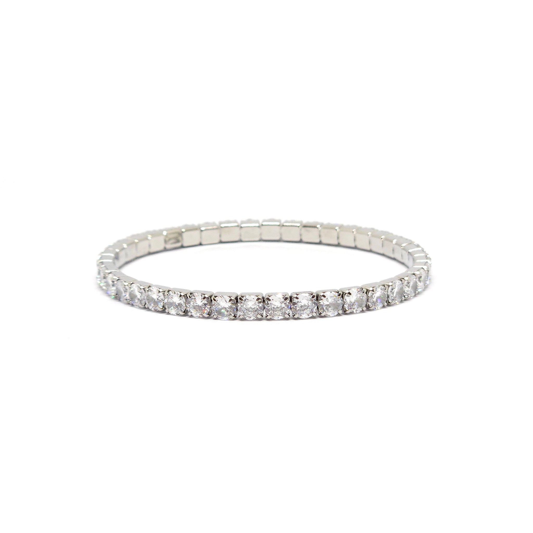 ESBL 8352: Adjustable 42-Cz Eternity Bracelet